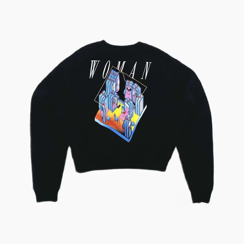 Off-White Off-White Black Cotton Sweatshirt for Women 0089 Size M / US 6-8 / IT 42-44 - 2 Thumbnail