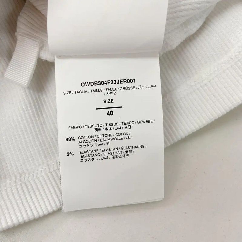 Off-White Off-White White Cotton Sleeveless Dress 0089 Size L / US 10 / IT 46 - 10 Thumbnail