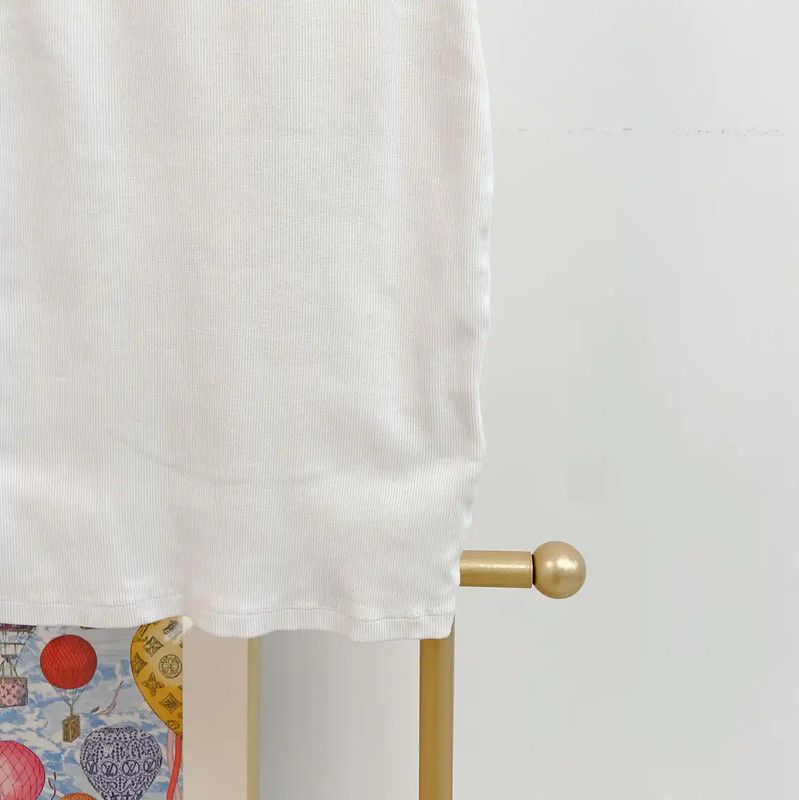 Off-White Off-White White Cotton Sleeveless Dress 0089 Size L / US 10 / IT 46 - 4 Thumbnail