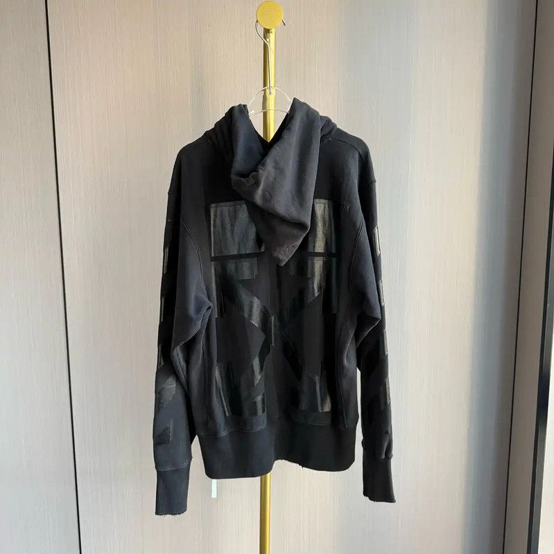 Off-White Off-White Black Cotton Women's Hoodie Size XS 0089 Size XS / US 0-2 / IT 36-38 - 2 Thumbnail