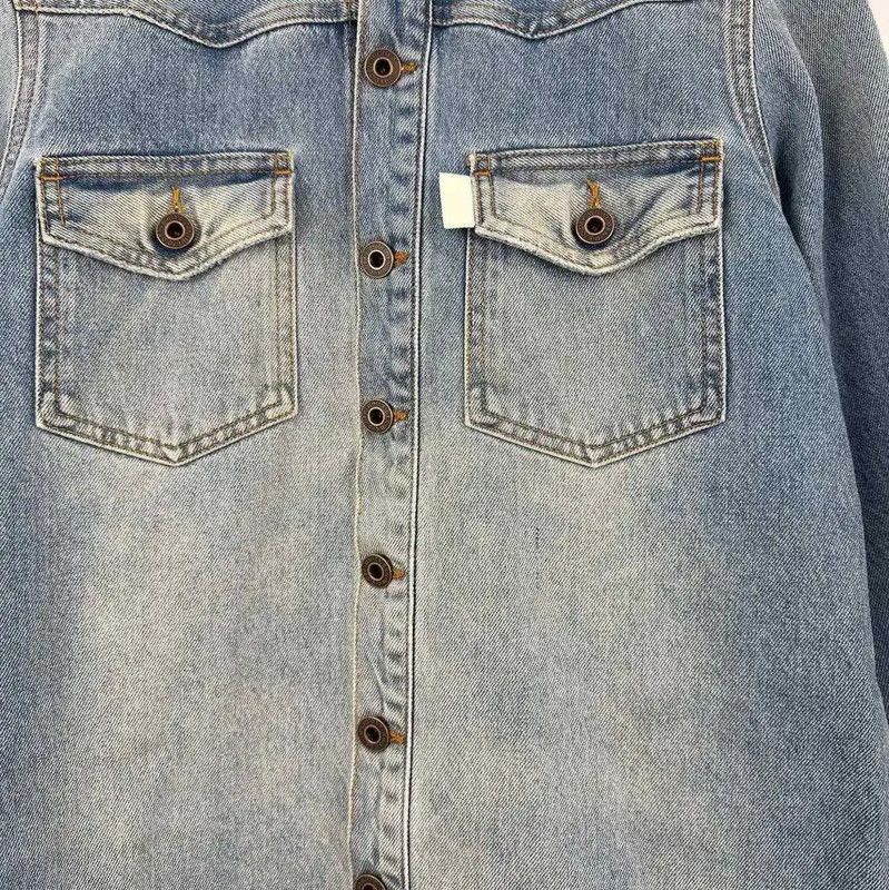 Off-White Off-White Blue Cotton Women's Jacket 0089 Size XS / US 0-2 / IT 36-38 - 4 Thumbnail