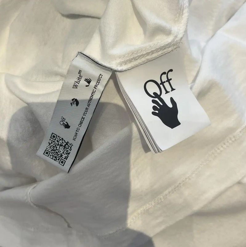 Off-White Off-White Summer Short Sleeve White T-Shirt 0089 Size XS / US 0-2 / IT 36-38 - 4 Thumbnail