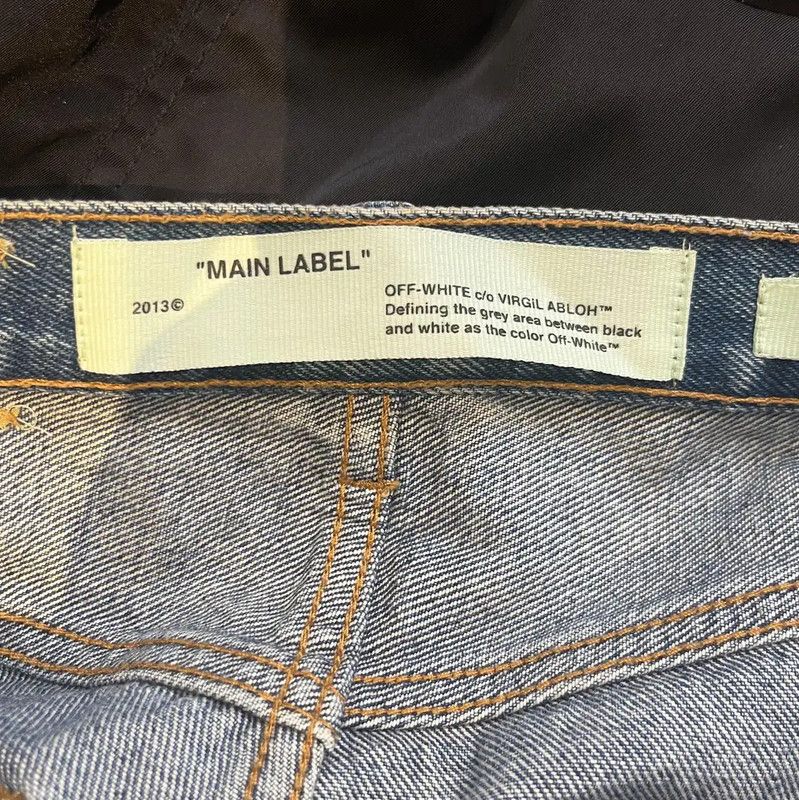 Off-White Off-White Summer Blue Cotton Printed Shorts 0089 Size 27" / US 4 / IT 40 - 3 Thumbnail
