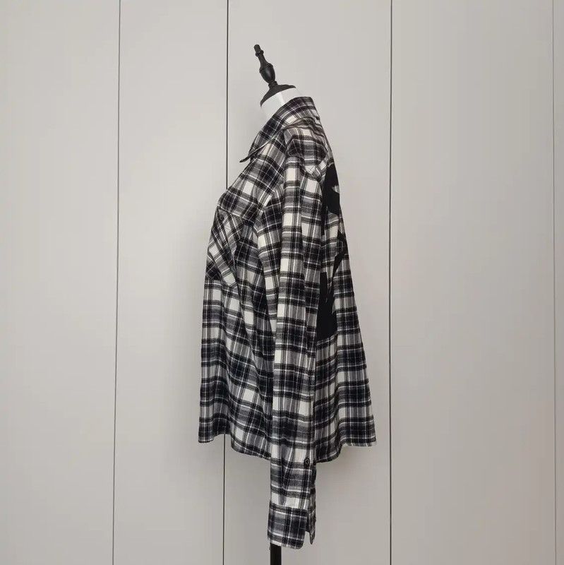 Off-White Off-White Black Checkered Long Sleeve Shirt 0089 Size M / US 6-8 / IT 42-44 - 3 Thumbnail