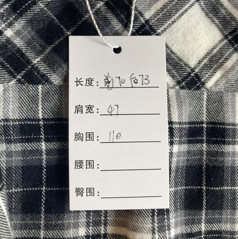 Off-White Off-White Black Checkered Long Sleeve Shirt 0089 Size M / US 6-8 / IT 42-44 - 8 Thumbnail