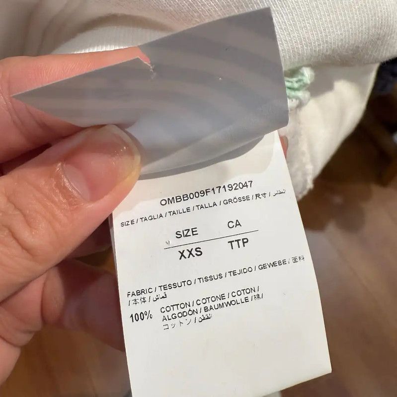 Off-White Off-White White Cotton Women's Hoodie 0089 Size XXS / US 00 / IT 34 - 4 Thumbnail