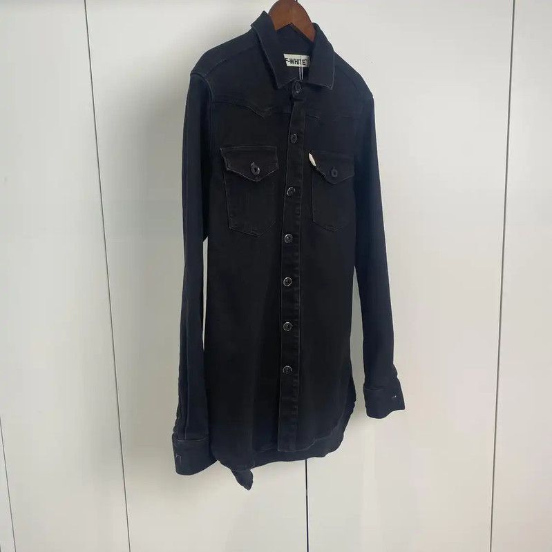 Off-White Off-White Black Cotton Printed Jacket for Women 0089 Size XXS / US 00 / IT 34 - 3 Thumbnail