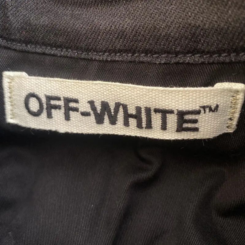Off-White Off-White Black Cotton Printed Jacket for Women 0089 Size XXS / US 00 / IT 34 - 5 Thumbnail