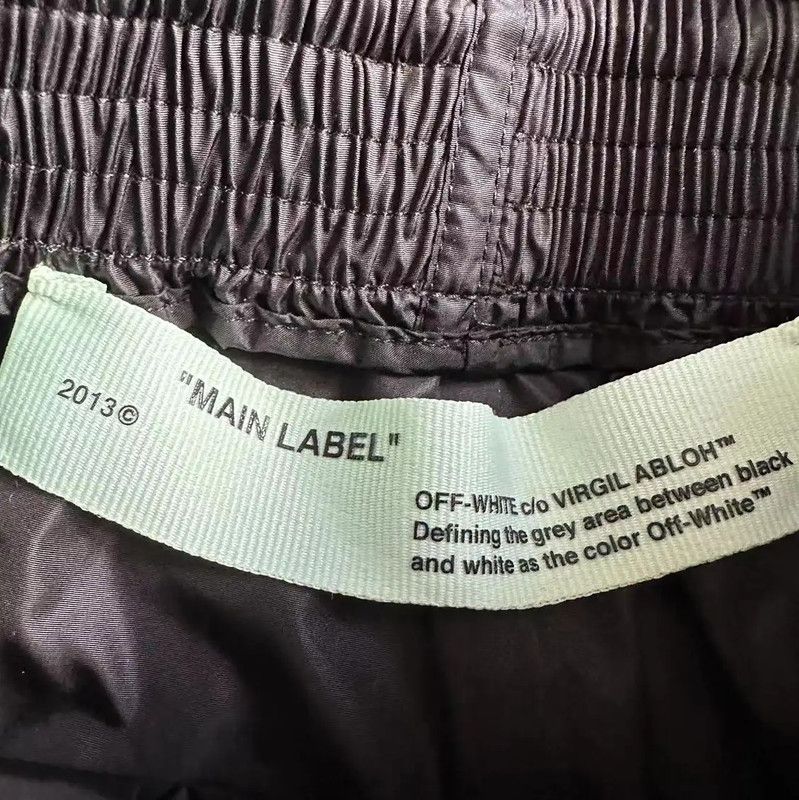 Off-White Off-White Black Nylon Casual Women's Pants 0089 Size 23" - 5 Thumbnail