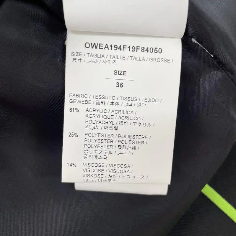 Off-White Off-White Green Plaid Long Coat 0089 Size S / US 4 / IT 40 - 9 Thumbnail