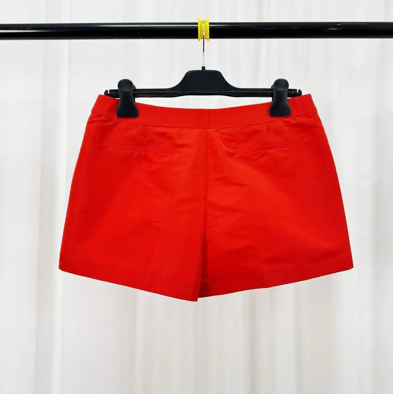 Valentino Valentino Red Cotton Logo Women's Shorts 0089 Size 42" / US 20 - 2 Thumbnail