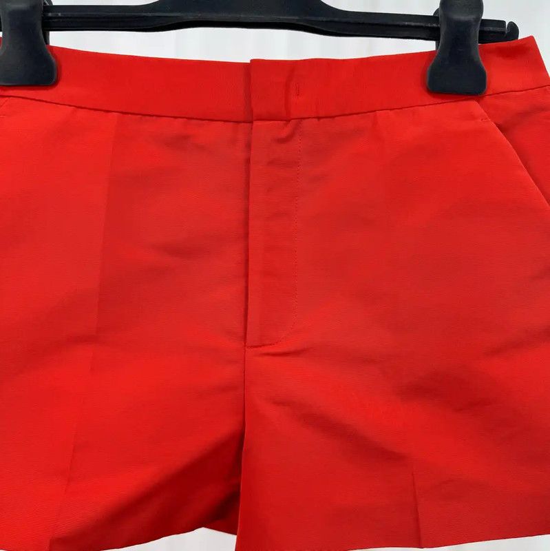 Valentino Valentino Red Cotton Logo Women's Shorts 0089 Size 42" / US 20 - 3 Thumbnail