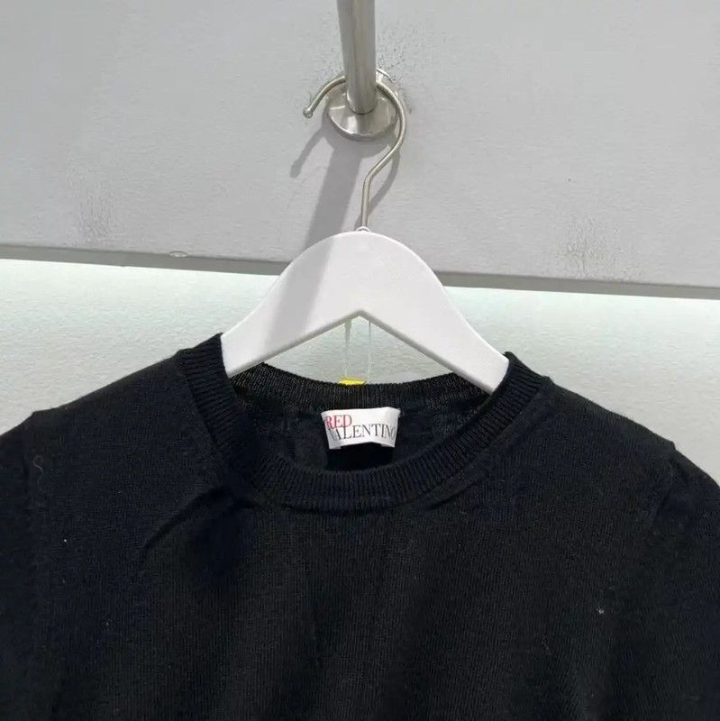 Valentino Valentino Black Long Sleeve Women's Top 0089 Size L / US 10 / IT 46 - 2 Thumbnail