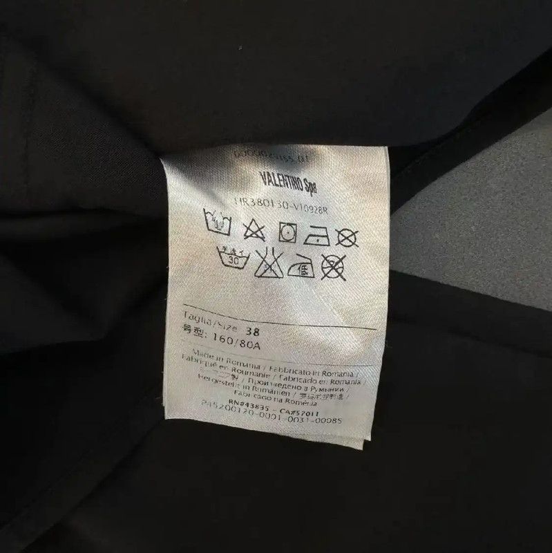 Valentino Valentino Black Cotton Blend Women's Shirt 0089 Size ONE SIZE - 5 Thumbnail
