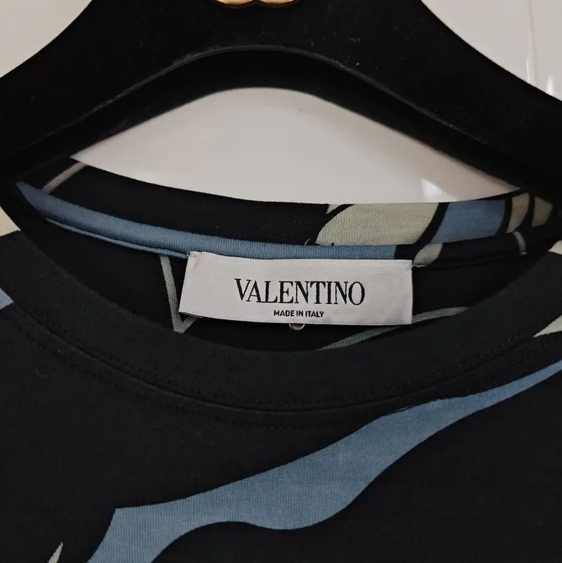 Valentino Valentino Black Cotton Graphic Short Sleeve T-shirt 0089 Size XS / US 0-2 / IT 36-38 - 3 Thumbnail