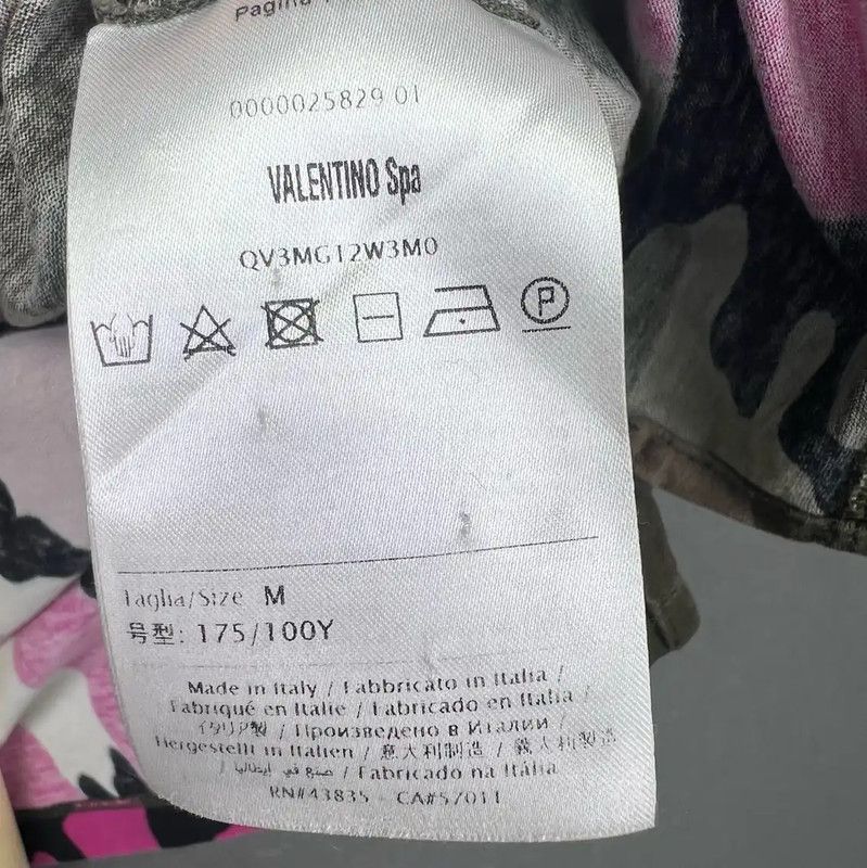 Valentino Valentino Women's Pink Camouflage Cotton T-Shirt 0089 Size M / US 6-8 / IT 42-44 - 4 Thumbnail