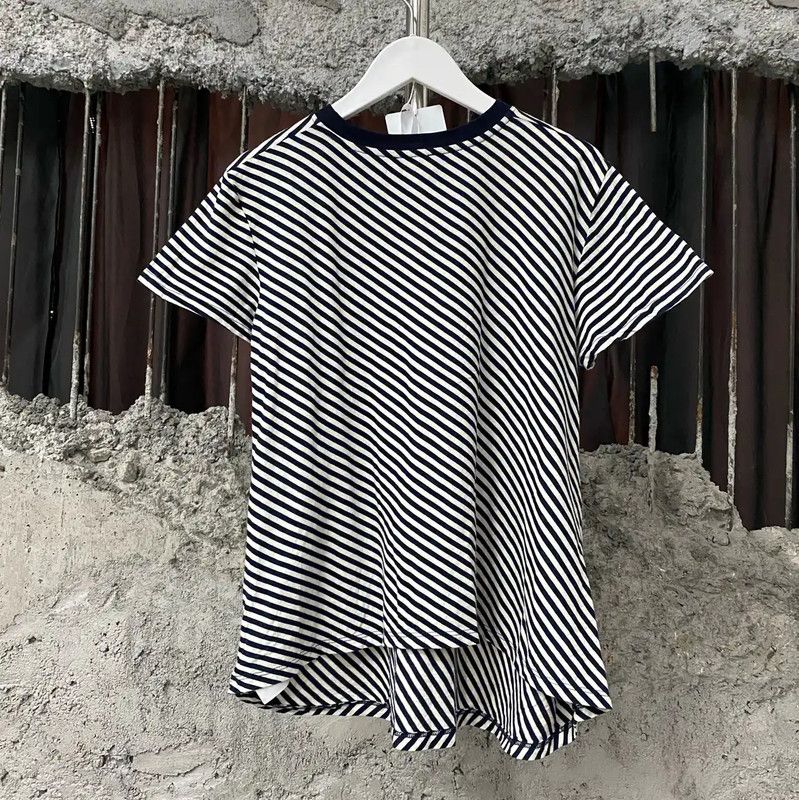 Valentino Valentino Summer Striped Cotton T-Shirt for Women 0089 Size S / US 4 / IT 40 - 2 Thumbnail