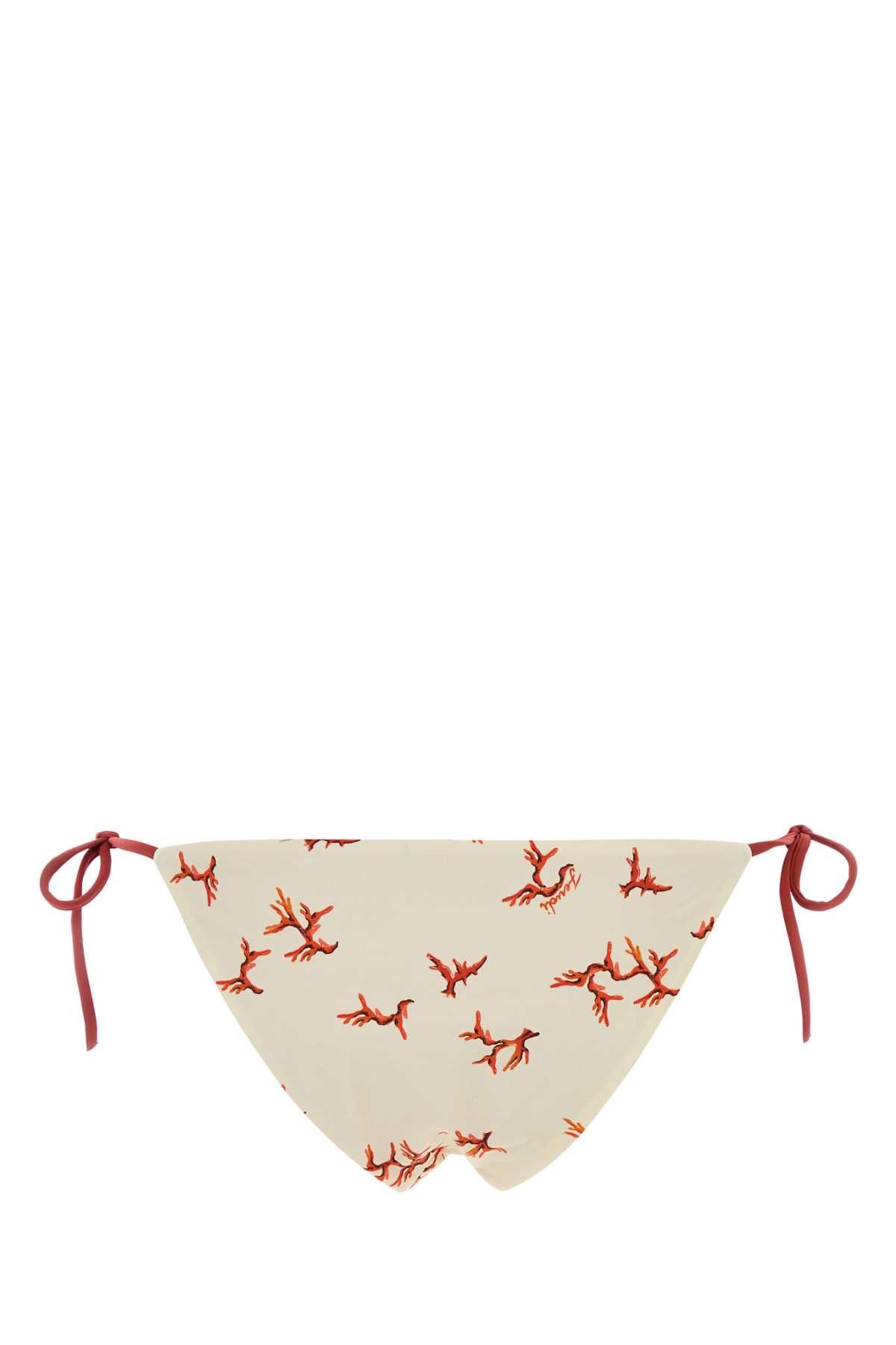 Fendi Printed Stretch Nylon Bikini Bottom Size XS / US 0-2 / IT 36-38 - 2 Thumbnail