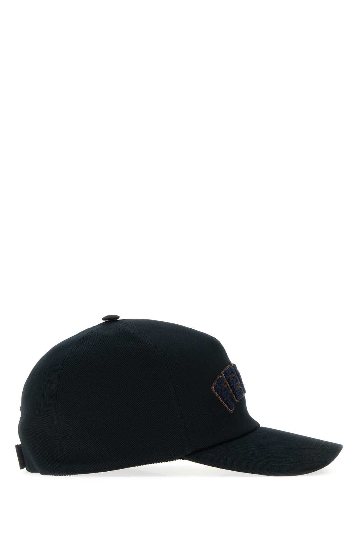 Fendi Midnight Blue Canvas Baseball Cap Size ONE SIZE - 2 Thumbnail