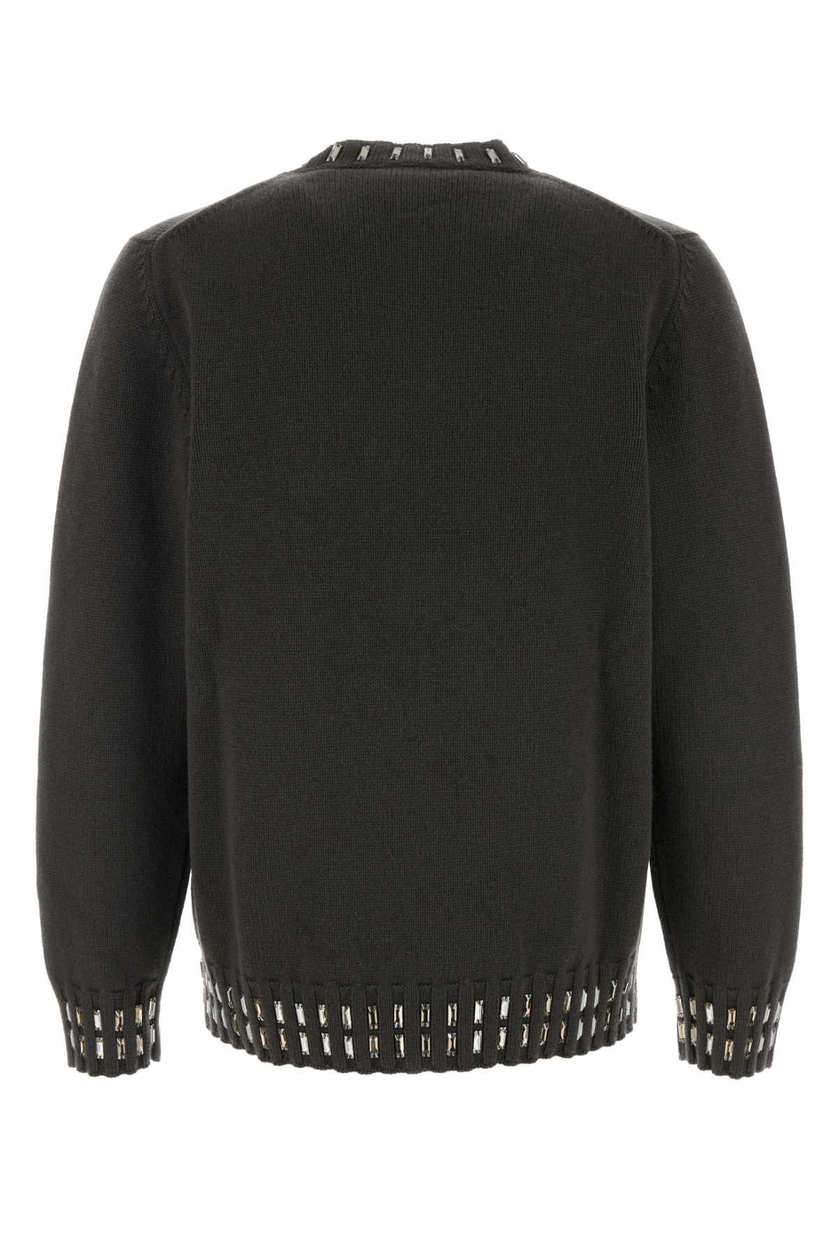 Fendi Charcoal Wool Blend Sweater Size US XL / EU 56 / 4 - 2 Thumbnail