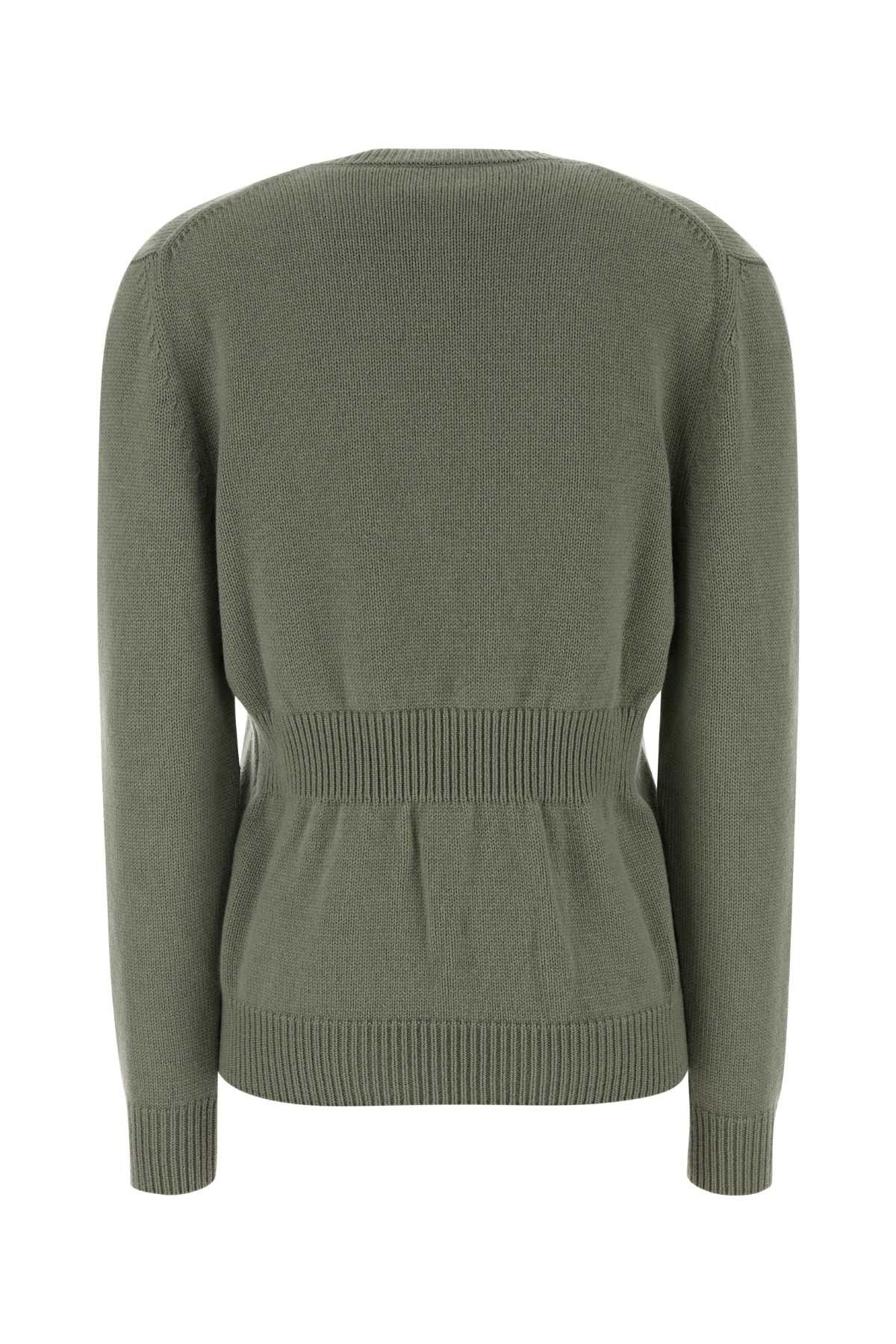 Fendi Sage Green Stretch Cashmere Sweater Size XS / US 0-2 / IT 36-38 - 2 Thumbnail