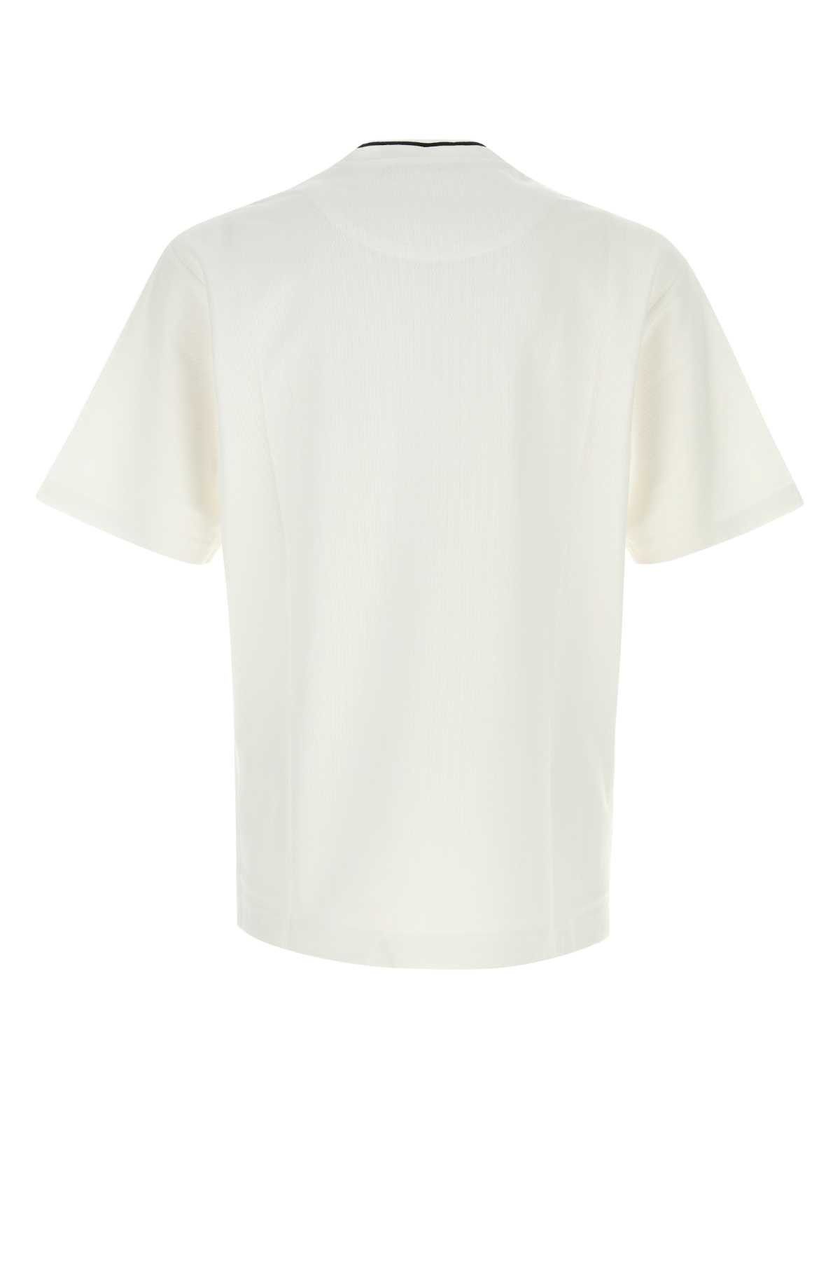 Dolce & Gabbana White Piquet T-Shirt Size US XL / EU 56 / 4 - 2 Thumbnail