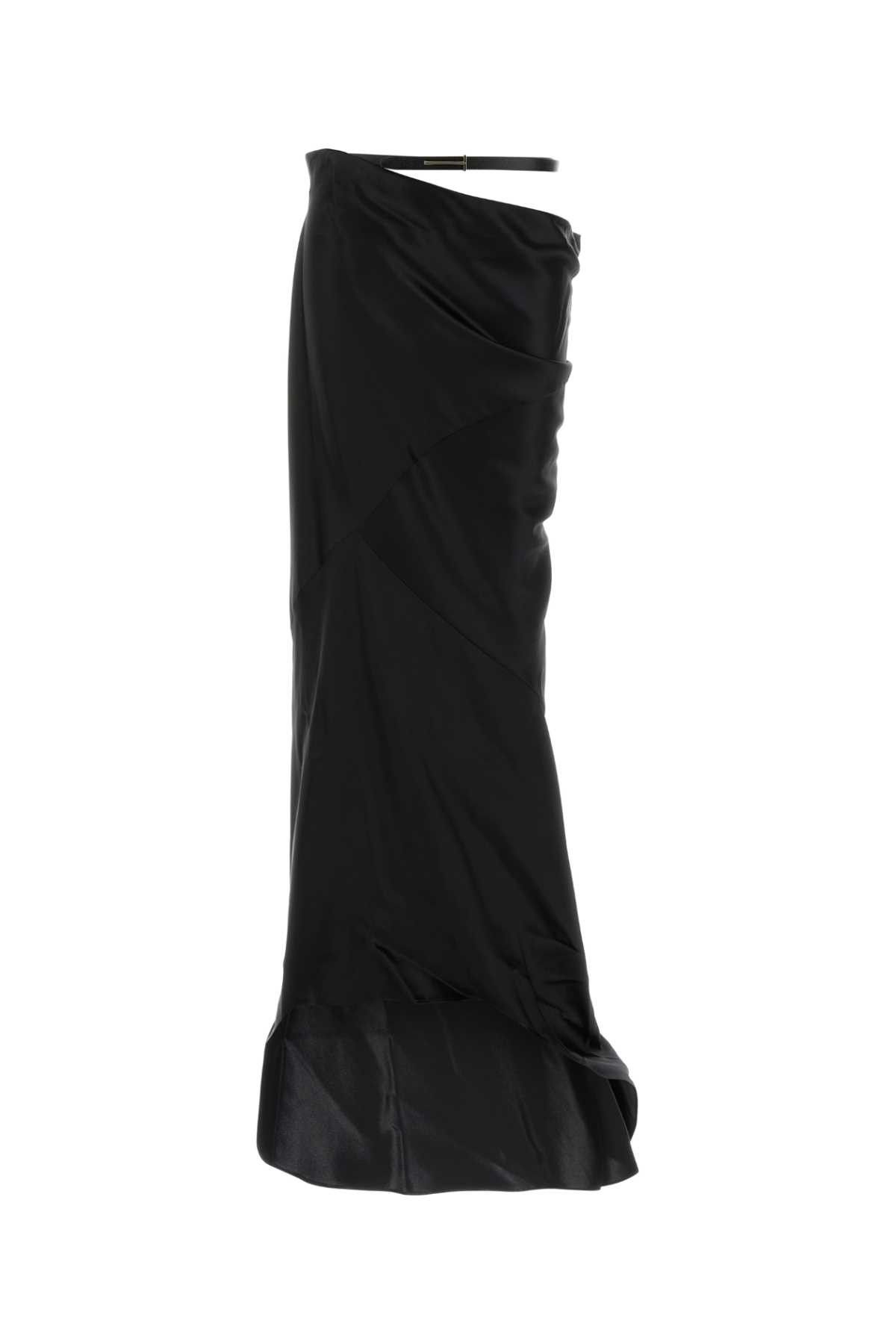 Tom Ford Black Satin Skirt Size 27" / US 4 / IT 40 - 2 Thumbnail