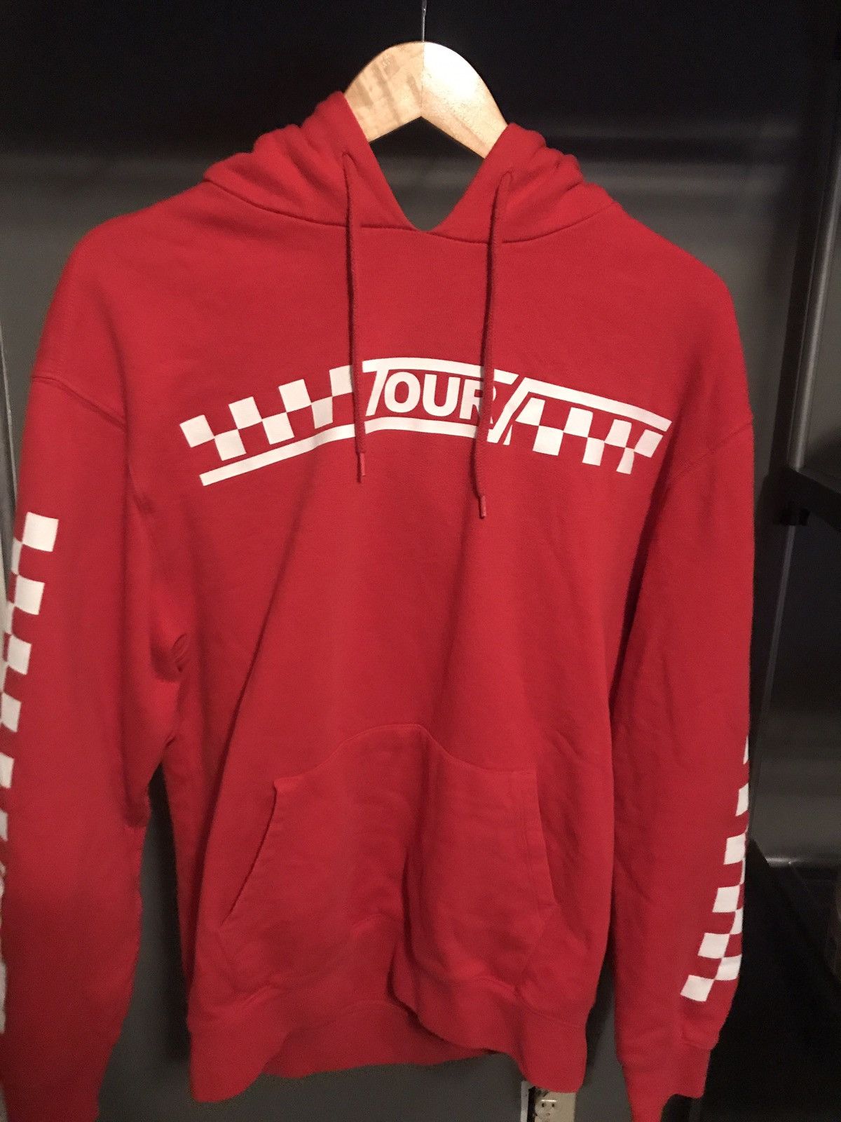 H M Red stadium Tour Hoodie Grailed