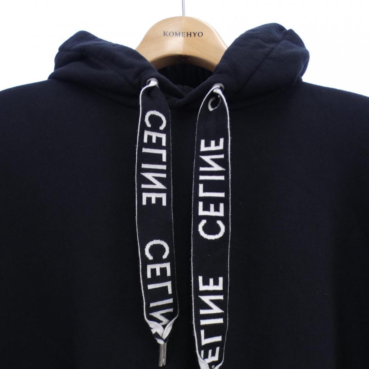 Cotton Hoodie Celine Black Sweatshirt Celine Celine Hoodie Cotton