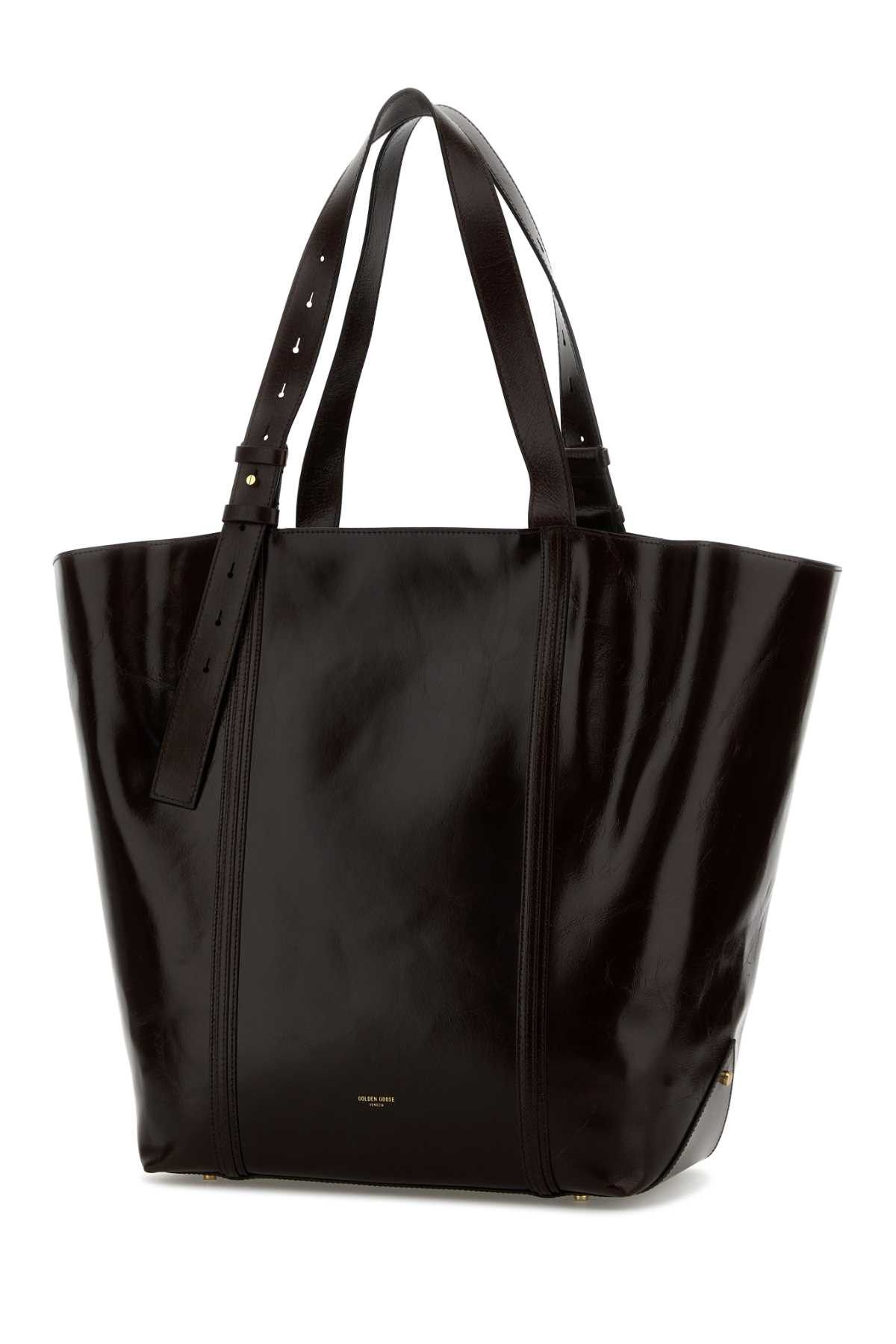 Golden Goose Dark Brown Leather 24.7 Shopping Bag Size ONE SIZE - 2 Thumbnail