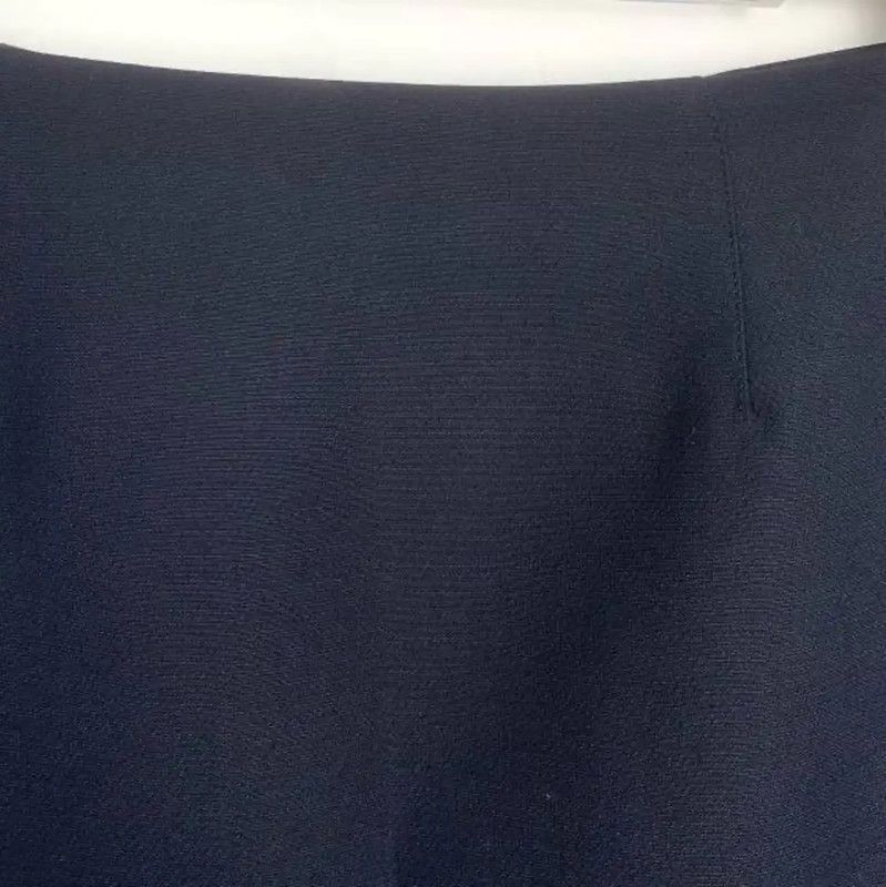 Valentino Valentino Navy Wool Pencil Skirt for Women 0089 Size 23" - 3 Thumbnail