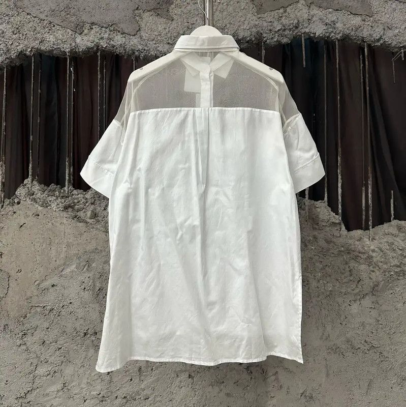 Valentino Valentino White Summer Short Sleeve Shirt 0089 Size ONE SIZE - 2 Thumbnail