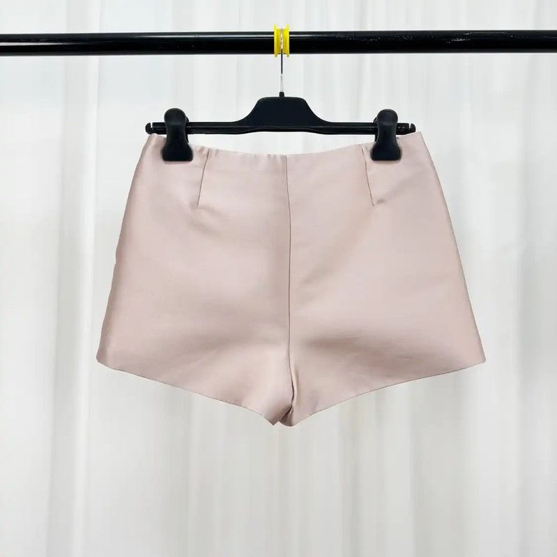 Valentino Valentino Summer Lilac Silk Logo Women’s Shorts 0089 Size 30" / US 8 / IT 44 - 2 Thumbnail