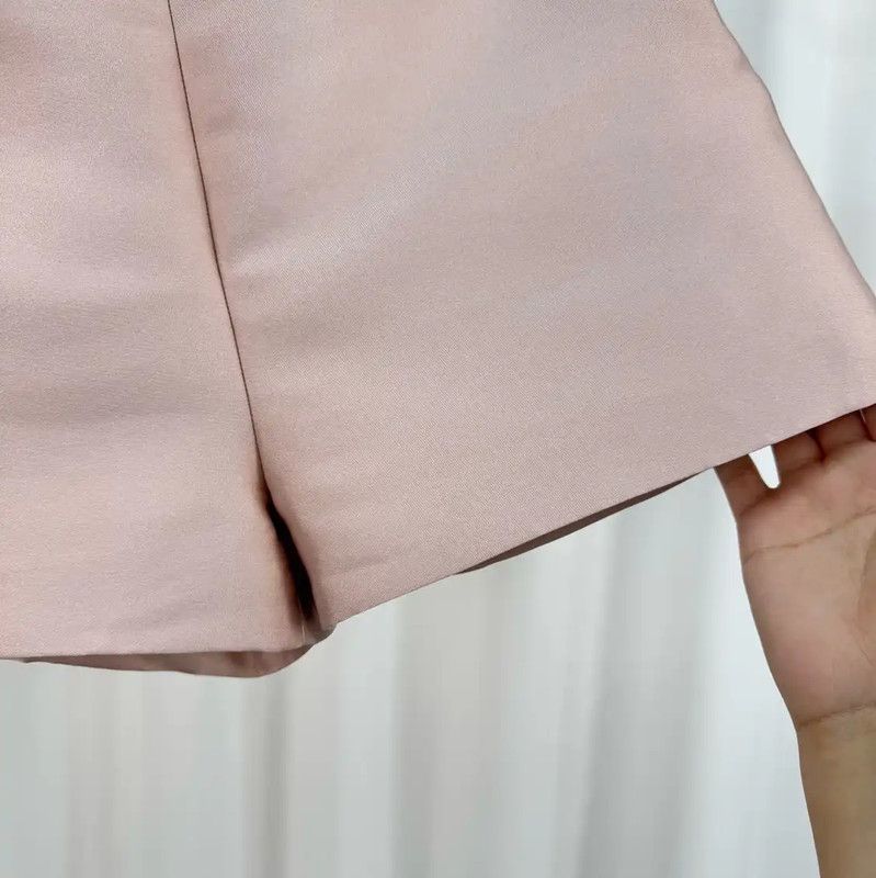 Valentino Valentino Summer Lilac Silk Logo Women’s Shorts 0089 Size 30" / US 8 / IT 44 - 4 Thumbnail