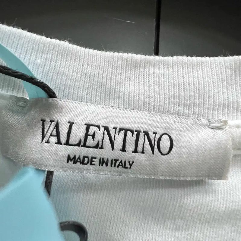 Valentino Valentino Summer White Cotton Short Sleeve Tee 0089 Size S / US 4 / IT 40 - 4 Thumbnail
