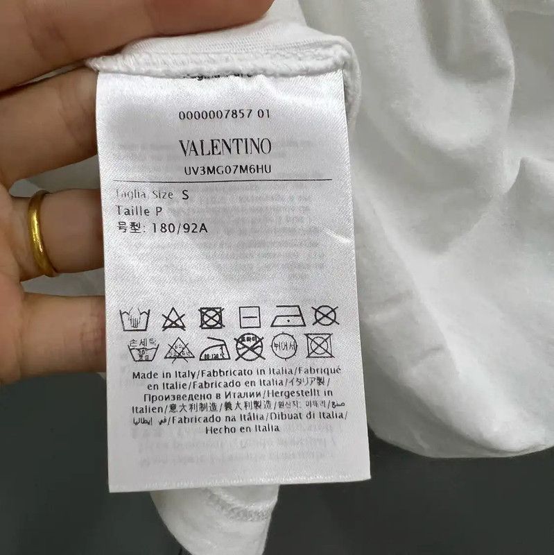 Valentino Valentino Summer White Cotton Short Sleeve Tee 0089 Size S / US 4 / IT 40 - 3 Thumbnail