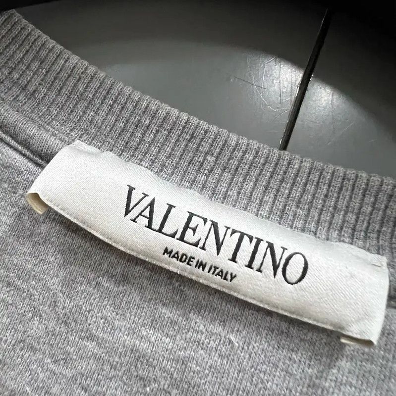 Valentino Valentino Women's Short Sleeve Gray Sweatshirt 0089 Size S / US 4 / IT 40 - 2 Thumbnail