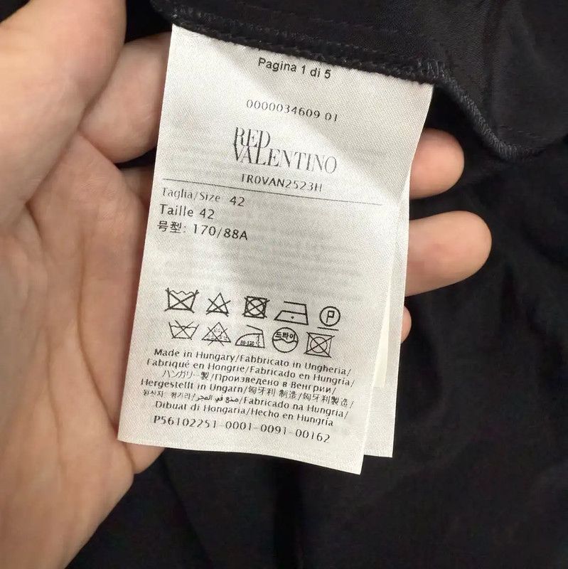 Valentino Valentino Black Polyester Women's Dress 0089 Size S / US 4 / IT 40 - 4 Thumbnail