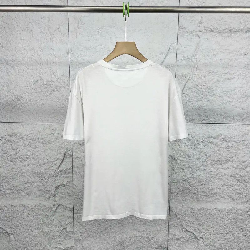 Valentino Valentino Women's Large White Cotton T-Shirt 0089 Size L / US 10 / IT 46 - 2 Thumbnail