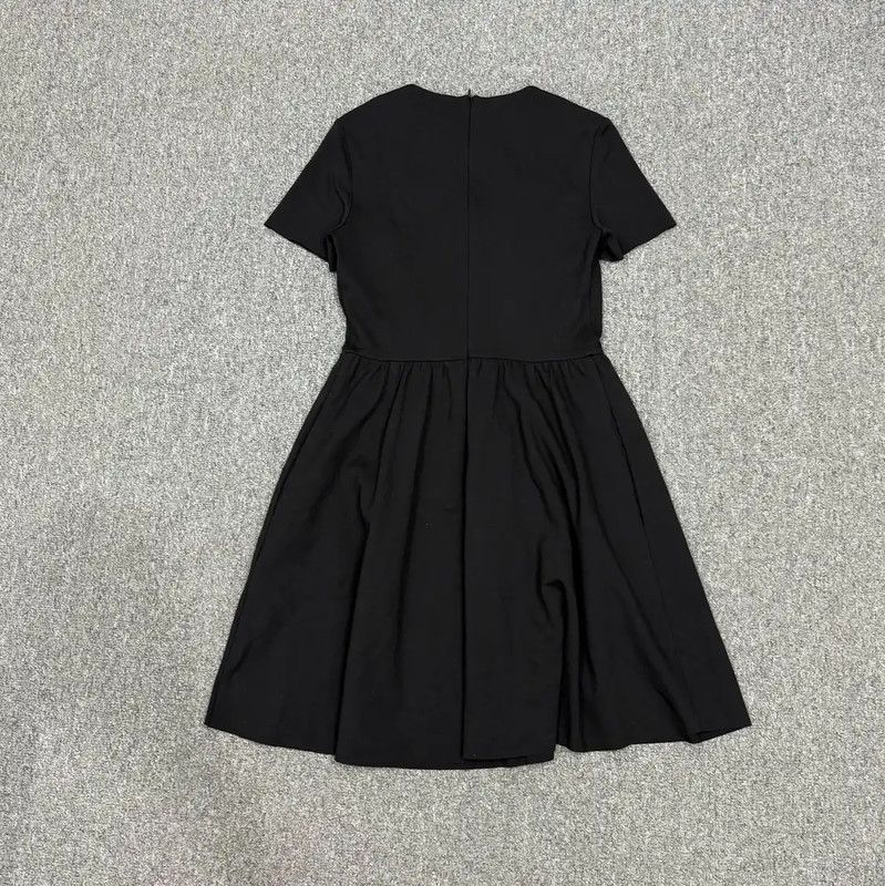 Valentino Valentino Black Cotton Short Sleeve Dress 0089 Size S / US 4 / IT 40 - 2 Thumbnail
