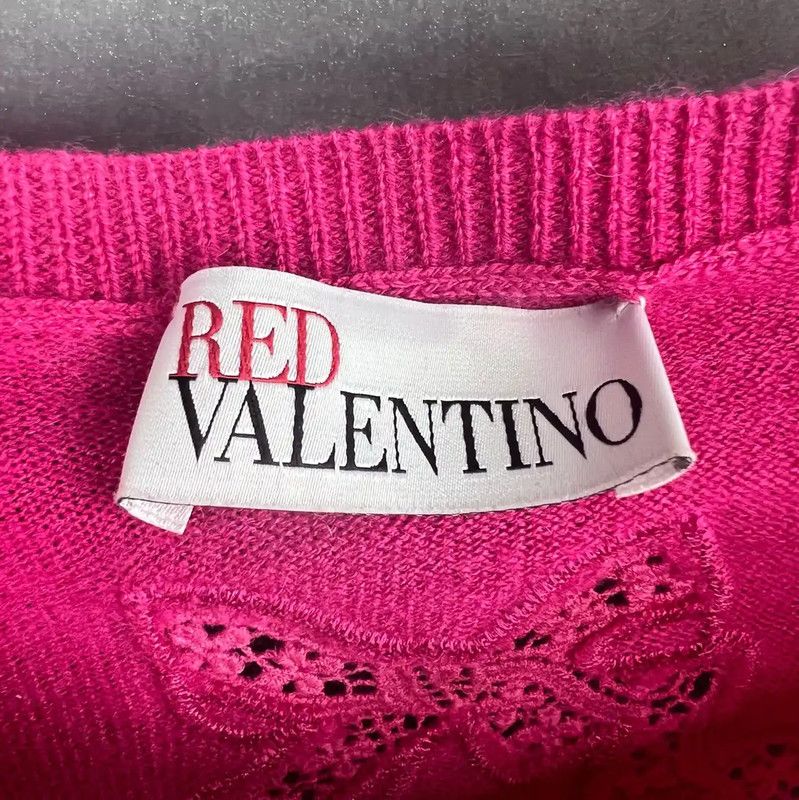 Valentino Valentino Pink Cotton Women's Cardigan 0089 Size S / US 4 / IT 40 - 3 Thumbnail