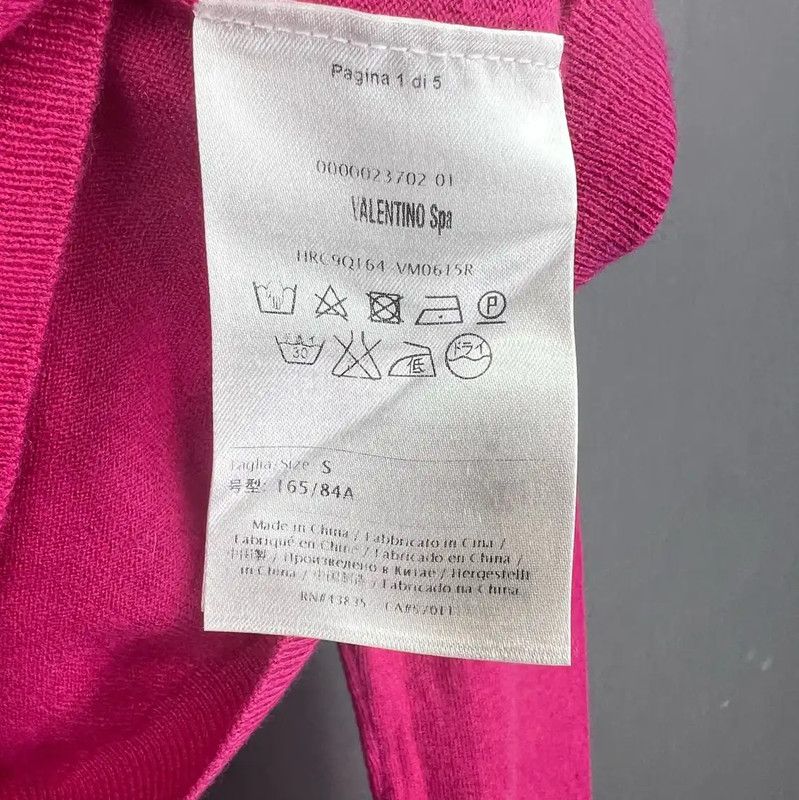 Valentino Valentino Pink Cotton Women's Cardigan 0089 Size S / US 4 / IT 40 - 4 Thumbnail