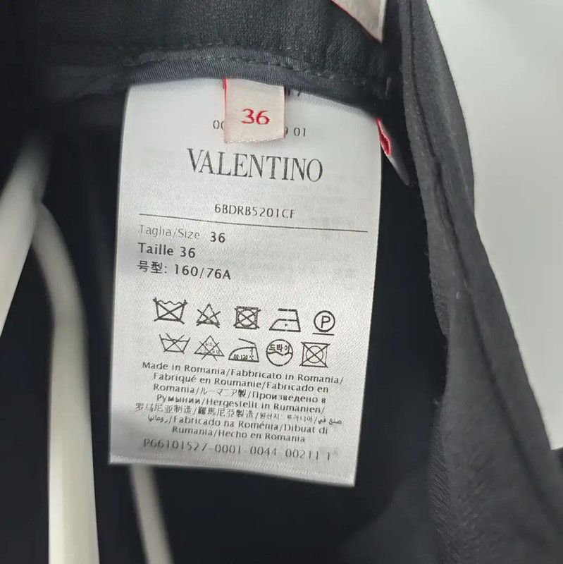 Valentino Valentino Black Wool Casual Pants for Women 0089 Size 23" - 4 Thumbnail