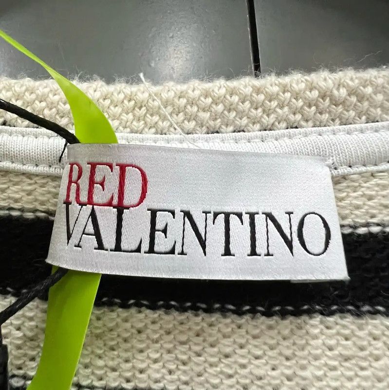 Valentino Valentino Striped Short Sleeve Crop T-Shirt 0089 Size M / US 6-8 / IT 42-44 - 4 Thumbnail