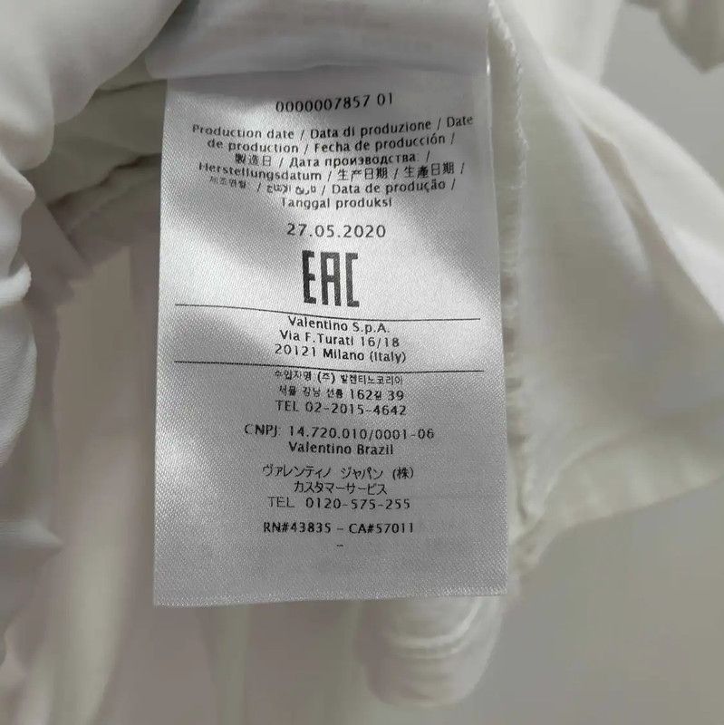 Valentino Valentino Summer White Cotton T-Shirt 0089 Size S / US 4 / IT 40 - 5 Thumbnail