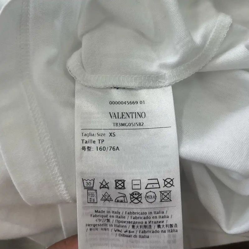 Valentino Valentino White Women's T-Shirt with Logo 0089 Size XS / US 0-2 / IT 36-38 - 4 Thumbnail