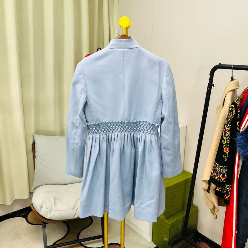 Valentino Valentino Blue Cotton Women's Coat 0089 Size XL / US 12-14 / IT 48-50 - 2 Thumbnail