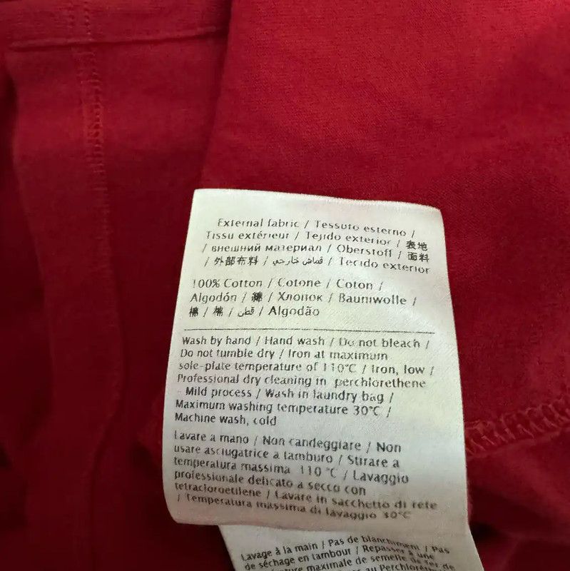 Valentino Valentino Red Cotton Embroidered T-Shirt 0089 Size S / US 4 / IT 40 - 5 Thumbnail