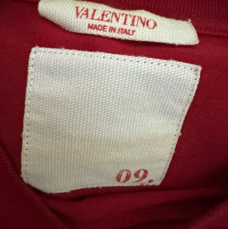 Valentino Valentino Red Cotton Embroidered T-Shirt 0089 Size S / US 4 / IT 40 - 3 Thumbnail