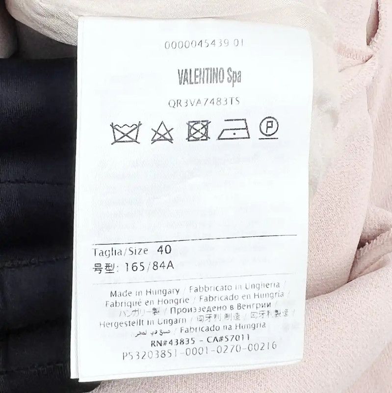 Valentino Valentino Pink Sleeveless Dress with Collar 0089 Size ONE SIZE - 4 Thumbnail